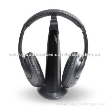 2.4GHz Wireless Earphones with FM Radio and 84 to 108MHz Frequency Response Range